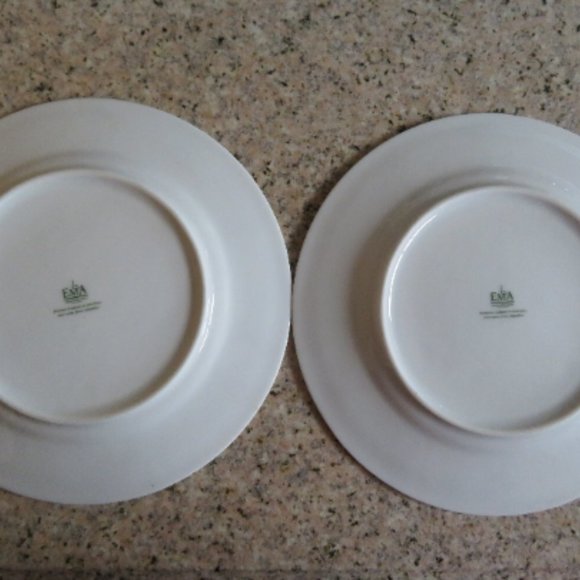 Pair Grupo Vista EMA Alegre Portugal Lunch Plates Ceramic (195C) - Picture 4 of 4